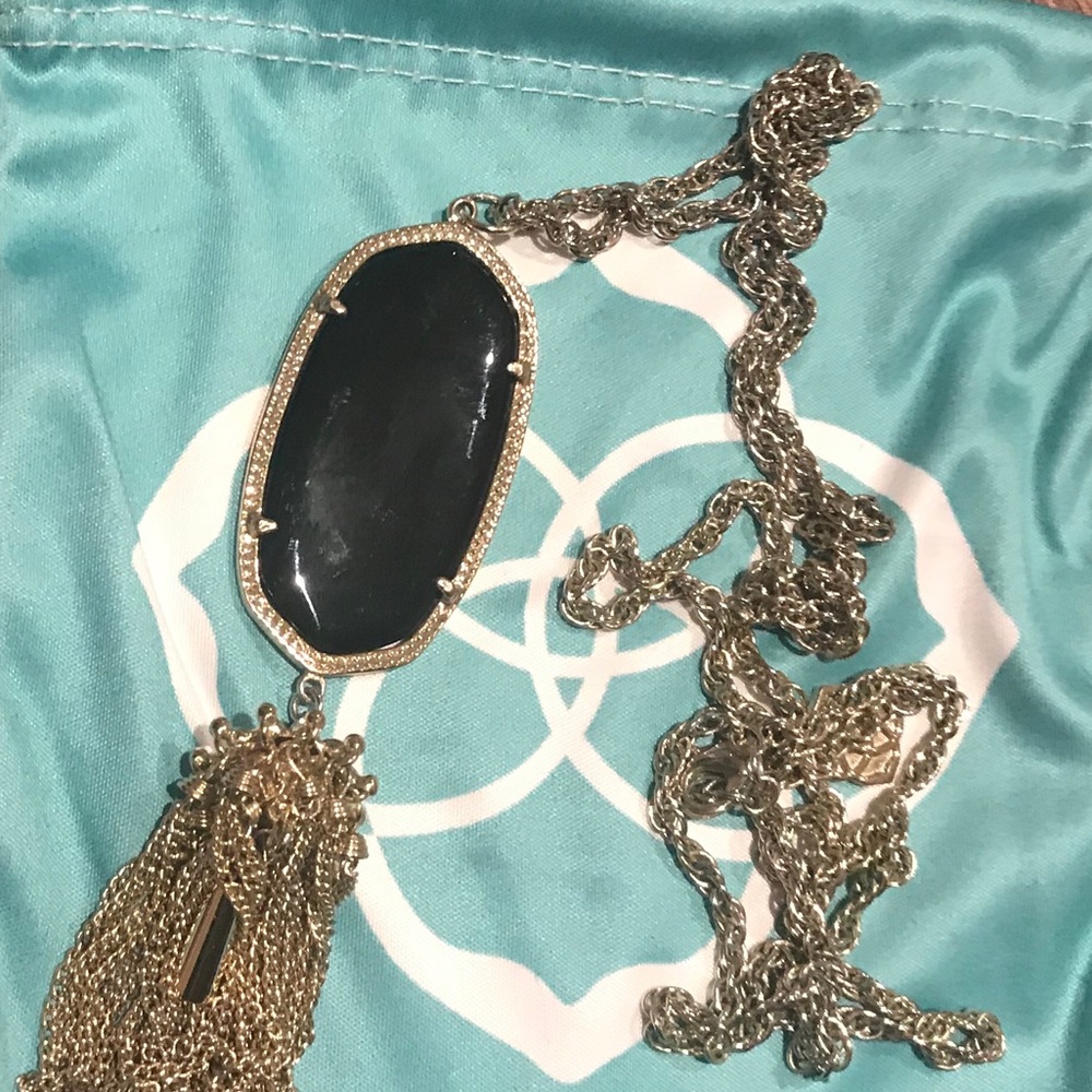 Kendra Scott Rayne Pendant Necklace - Black